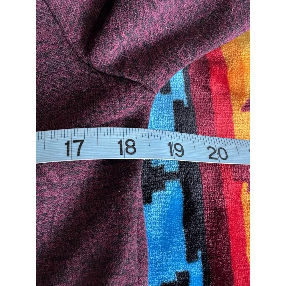 DKNY‎ Burgundy Hoodie Sweatshirt Size M Long Sleeve Kangaroo Pocket Logo